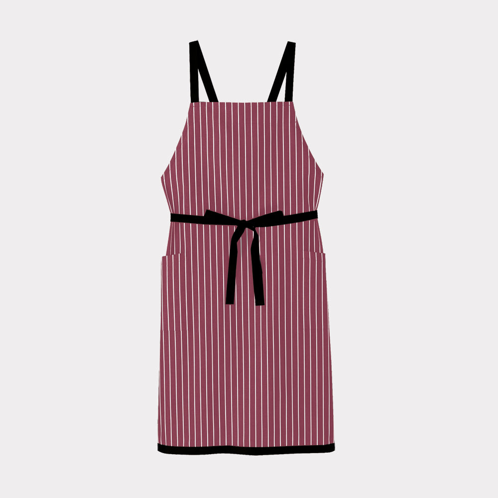 ストライプ柄胸当てエプロン – BONMAX ボンマックス