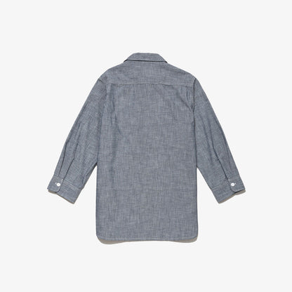 Leeメンズシャンブレー七分袖シャツ